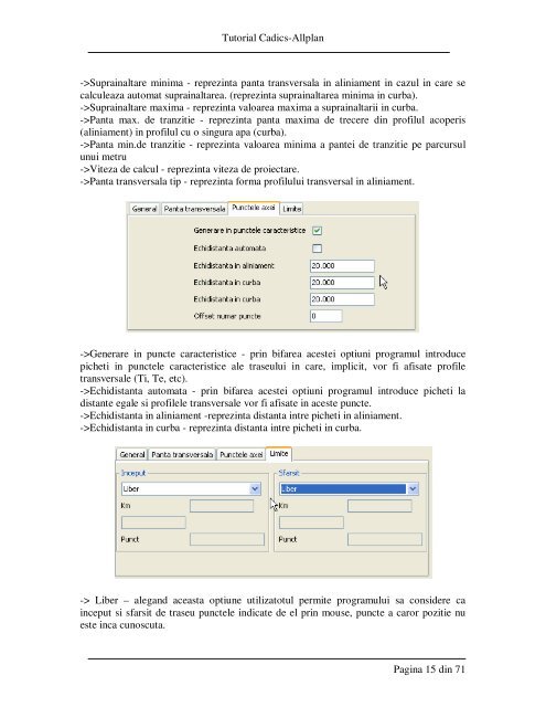 Tutorial Allplan-Drumuri - proiectare arhitectura constructii