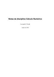 Notas da disciplina CÃ¡lculo NumÃ©rico - Chasqueweb.ufrgs.br
