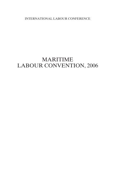 SAMI Briefing Maritime Labour Convention FAQs and Text March 2013