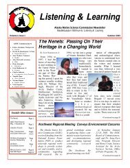 ANSC Newsletter Vol. 4.1 - Alaska Native Science Commission