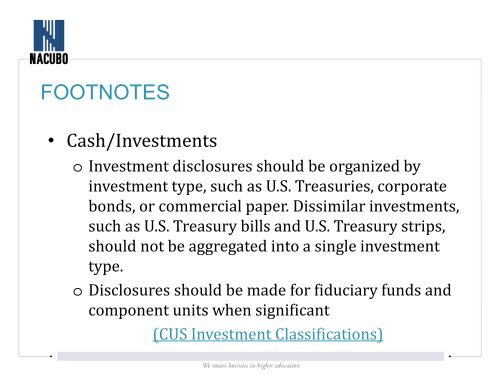 Financial Statement Review (Public) - NACUBO