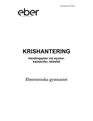 LÃ¤s Ebersteinska gymnasiets Krishanteringsplan