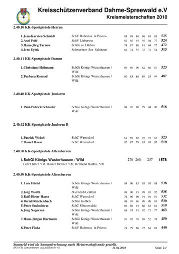 KreisschÃ¼tzenverband Dahme-Spreewald e.V - SchÃ¼tzengilde ...