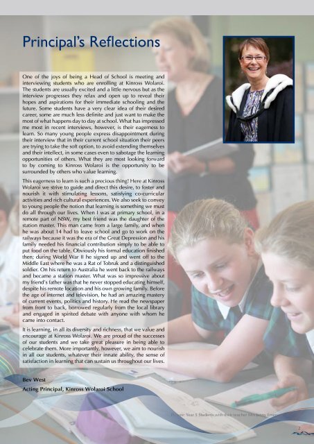 KWS MAGAZINE May - Kinross Wolaroi School