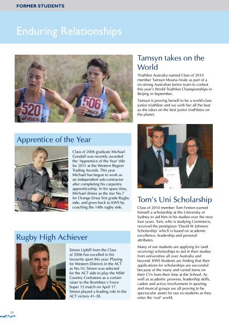 KWS MAGAZINE May - Kinross Wolaroi School