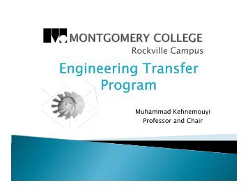 Dr. Muhammad Kehnemouyi, Professor, Engineering - Montgomery ...