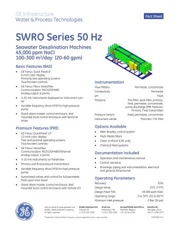 SWRO Series 50 Hz - SALAM Enterprises