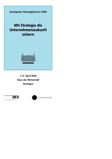 Anmeldekarte - Stuttgarter Strategieforum