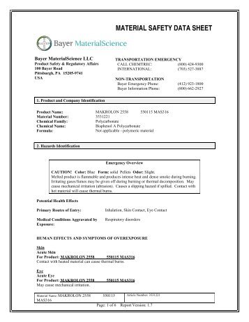PC Bayer Makrolon 2558_550115 MSDS.pdf - Plastex Web Services