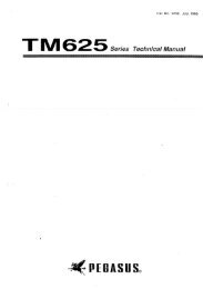 I M 5 Series Technical Manual - Pegasus Sewing Machine