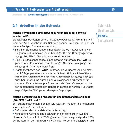 Arbeitssuche | Arbeitsbewilligung | Berufsabschlüsse | Arbeitsrecht