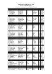 Liste des partants - ASA JURA