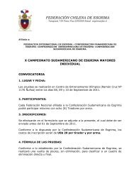 FEDERACIÃN CHILENA DE ESGRIMA - FederaciÃ³n Argentina de ...