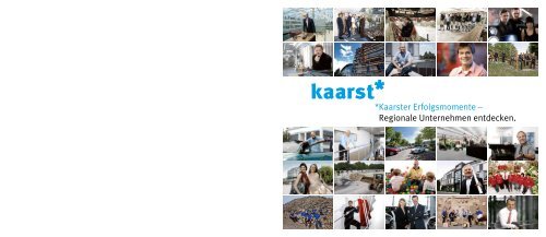 Broschüre Kaarster Erfolgsmomente - Stadt Kaarst