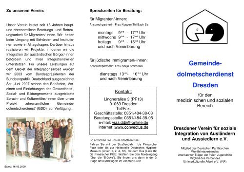 Gemeinde- dolmetscherdienst Dresden