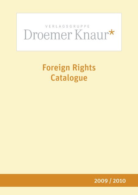 Foreign Rights Catalogue