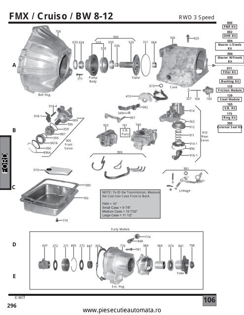 Fmx Transmission Exploded View