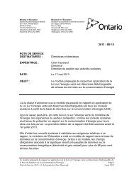 2013 : SB 15 NOTE DE SERVICE DESTINATAIRES ... - Ontario.ca