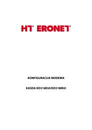 konfiguracija modema kasda kd318eui/kd318mui - HT Eronet