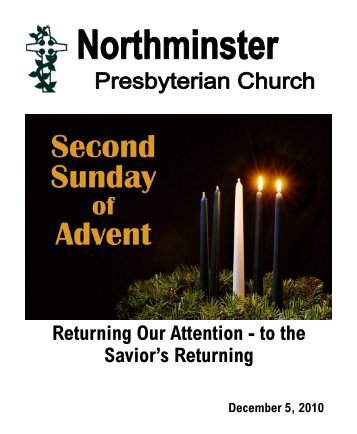 Returning Our Attention - to the Savior's Returning - Northminster ...