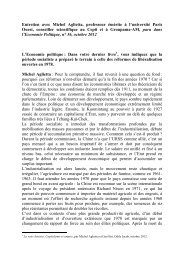 Entretien (rÃ©visÃ©) avec Michel Aglietta - EconomiX