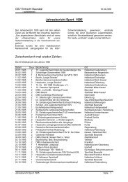 Jahresbericht Sport 1995 Zwischendurch mal ... - SG ACT/Baunatal