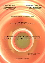 Technical Protocols for Processing, Sputtering and RF Measuring of ...