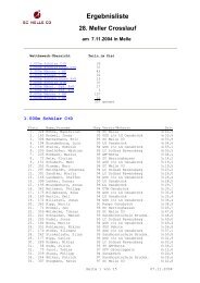 Ergebnisliste Melle 7.11.2004 1.Wertungslauf zum ... - LG Osnabrück