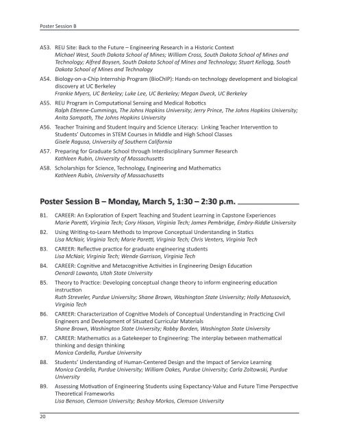 2012 Conference Program - Virginia Tech Engineering ...