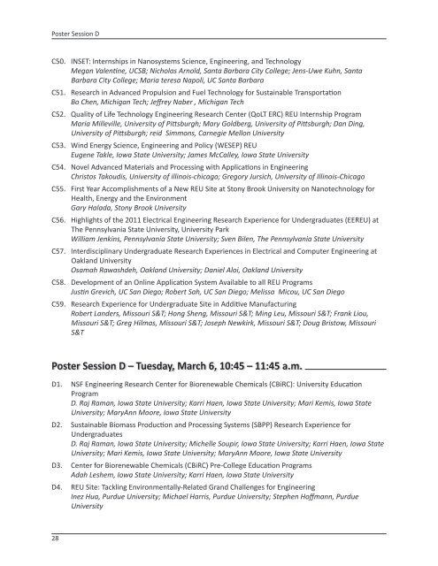 2012 Conference Program - Virginia Tech Engineering ...