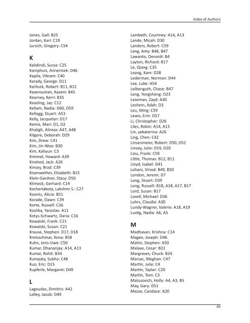 2012 Conference Program - Virginia Tech Engineering ...