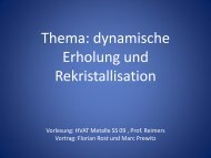 Dynamische Erholung und Rekristallisation in metallischen ...