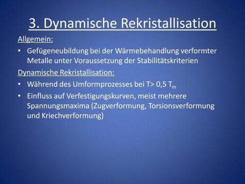 Dynamische Erholung und Rekristallisation in metallischen ...