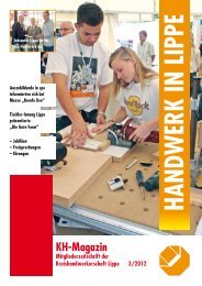 KH-Magazin - Kreishandwerkerschaft Lippe