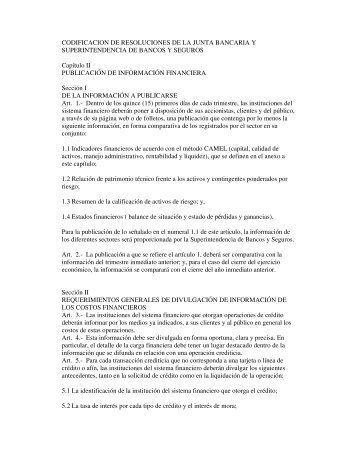 CODIFICACION DE RESOLUCIONES DE LA JUNTA ... - Felaban