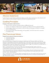 Fact Sheet - Lourdes College