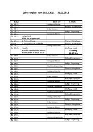 Lektorenplan vom 08.12.2011 - 31.03.2012 - St. Viktor