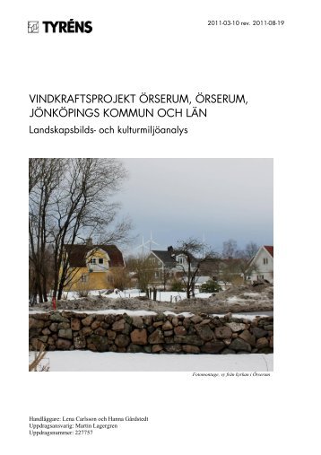 vindkraftsprojekt Ã¶rserum, Ã¶rserum, jÃ¶nkÃ¶pings kommun och lÃ¤n - E-on