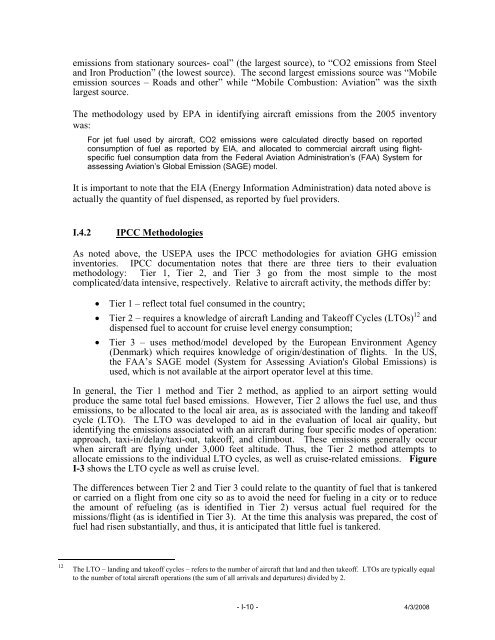 Aspen-Pitkin County Airport Greenhouse Gas Emissions Inventory ...