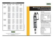 Mounting Instructions - Ãhlins