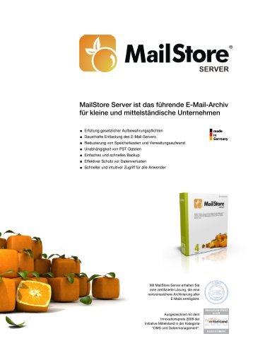 MailStore Server ist das führende E-Mail-Archiv für kleine und ...
