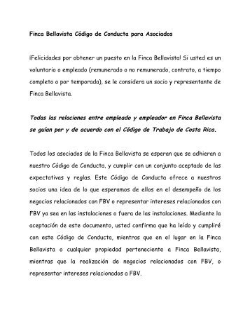 Todas las relaciones entre empleado y empleador ... - Finca Bellavista