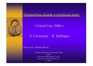 Hipoperfuzja tkanek w przebiegu sepsy Critical Care 2006 r. S ...