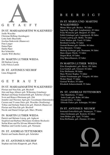 Ausgabe 3/2007 - Ev.-luth. Kirchengemeinde Walkenried