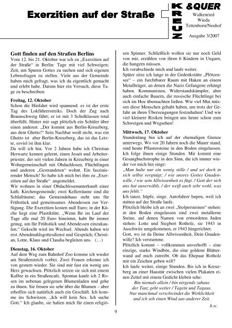 Ausgabe 3/2007 - Ev.-luth. Kirchengemeinde Walkenried