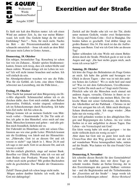 Ausgabe 3/2007 - Ev.-luth. Kirchengemeinde Walkenried