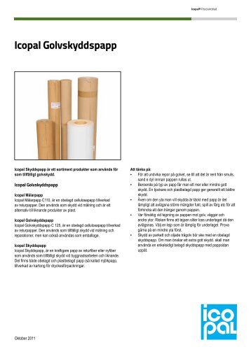 Icopal Golvskyddspapp - Icopal AB