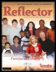 Reflector Fall 2004 - Timothy Christian Schools