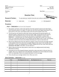 Lab#06 (Reaction Time)