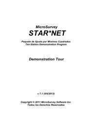 STAR*NET Demo Tour - MicroSurvey Downloads Site